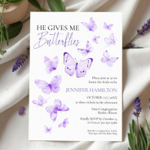 Ge Me Butterflies Lavender Möhippa