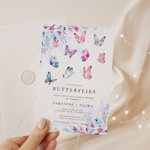 Ge Me Butterflies Möhippa Inbjudningar
