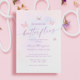 Ge Me Butterflies Möhippa Inbjudningar