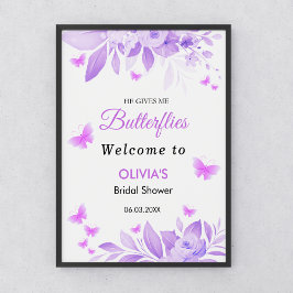 Ge Me Butterflies Möhippa Välkommen Poster