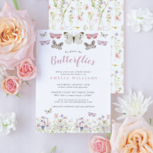 Ge Me Butterflies Rosa Blommigt Möhippa
