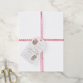 Ge Me Butterflies Tea Blommigt Shower Favor Presentetikett