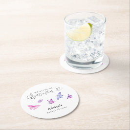 Ge Me Butterflies Underlägg Papper Rund