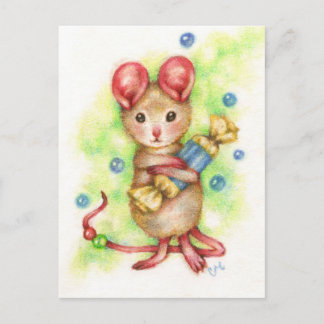 Ge Me Candy - Cute Mouse Art Postcard Vykort