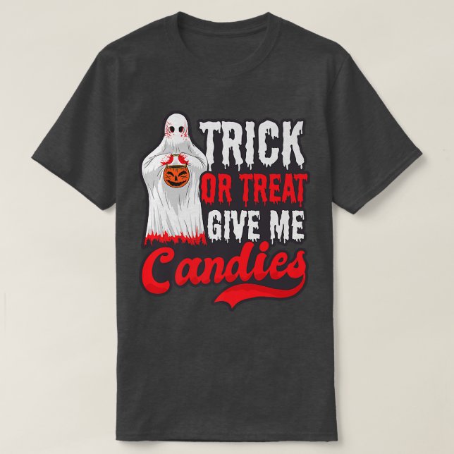 Ge Me Candys Design Halloween Ghost323 T Shirt (Design framsida)