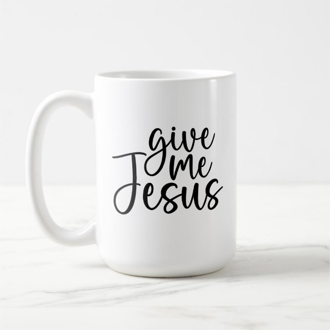 Ge Me Jesus Coffee Tea Mugg (Vänster)