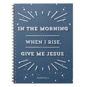 Ge Me Jesus Typografisk Personlig Devotional Anteckningsbok