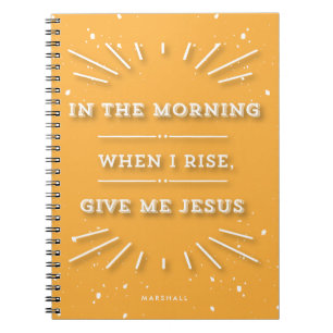 Ge Me Jesus Typografisk Personlig Devotional Anteckningsbok