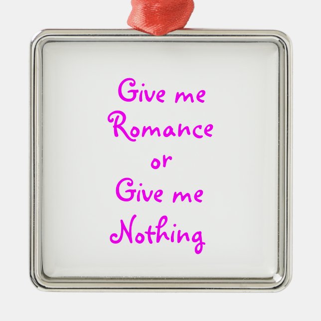 Ge me Romantik-premiumsdekoration Julgransprydnad Metall (Framsidan)