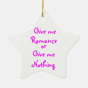 Ge me Romantik-star-prydnadsföremål Julgransprydnad Keramik