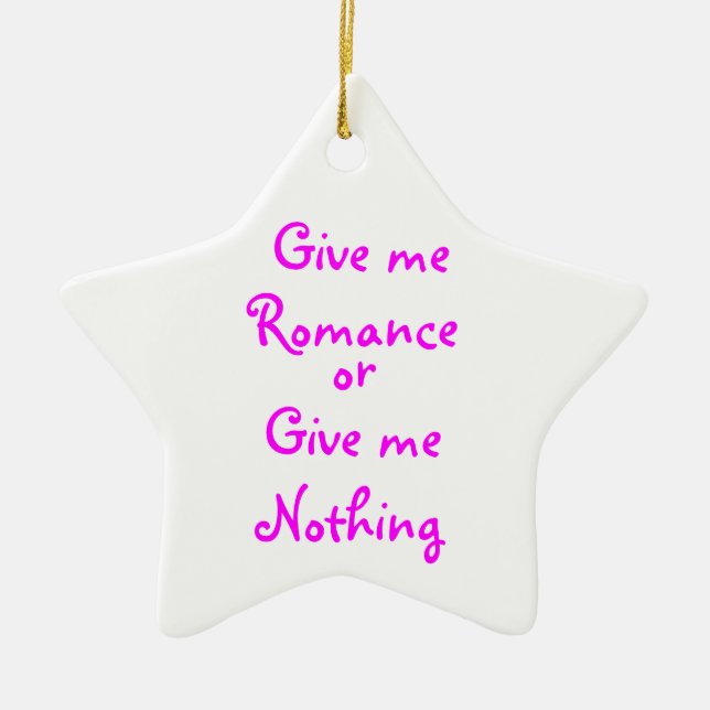 Ge me Romantik-star-prydnadsföremål Julgransprydnad Keramik (Framsidan)