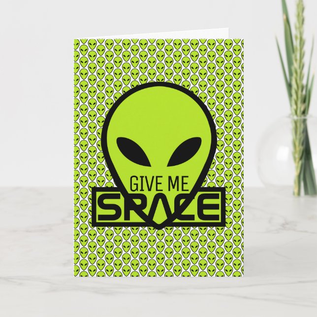 Ge Me Space, utomjordisk Alien Kort (Framsida)