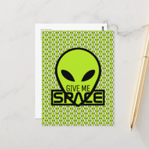 Ge Me Space, utomjordisk Alien Vykort