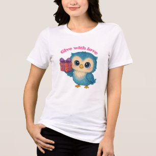 Ge med Kärlek - meddelande T-Shirt från hörnet