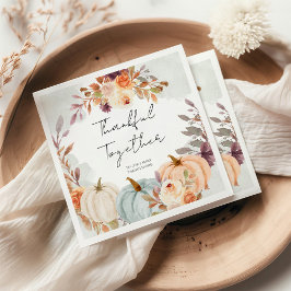 Ge middag för thanksgivingens vänner pappersservett