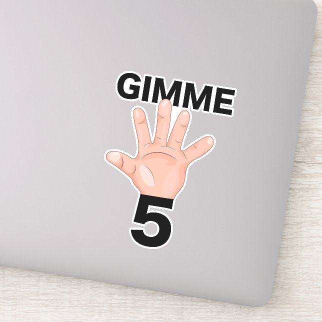 Ge mig 5 klistermärken (Detalj)