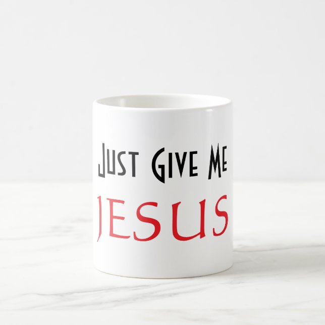 Ge mig bara JESUS  Kaffemugg (Center)