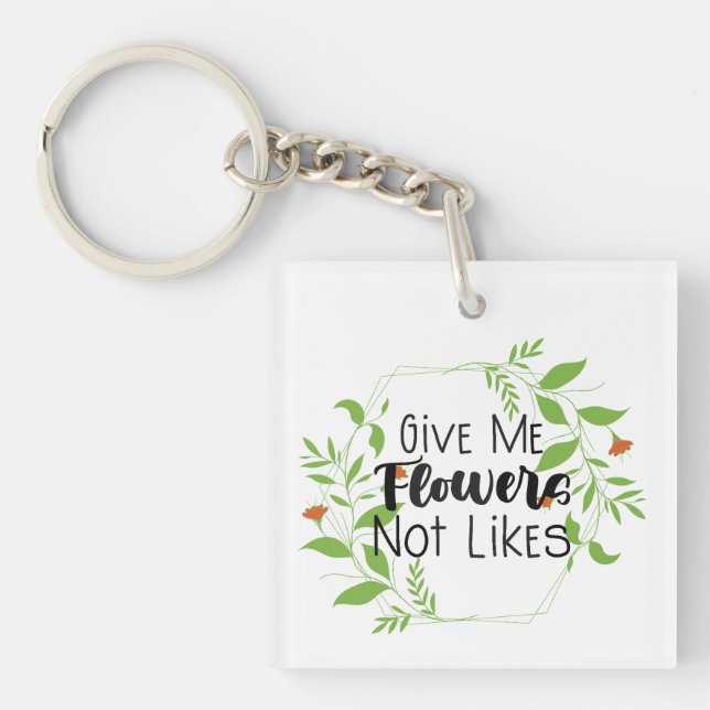 Ge mig blommor inte gillar Blommig design (Framsidan)
