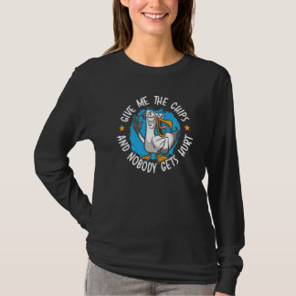 Ge Mig Chipsen Och Ingen Kommer Att Skadas Seabird T Shirt