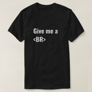 Ge mig Coders för en HTML för BR (avbrott) Tee