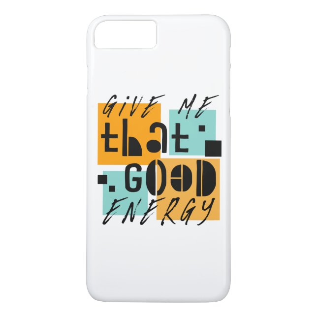 Ge mig den GOD ENERGI Orange Positiv Case-Mate iPhone Skal (Baksida)