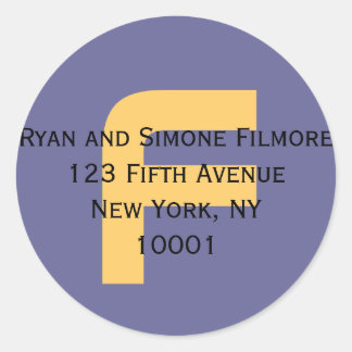 Ge mig din adress (märkning)! runt klistermärke