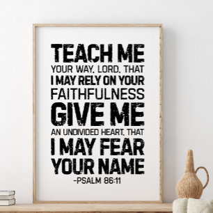 Ge mig din säng, Psalm 86:11 Poster