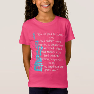 "Ge mig ditt trött, din fattiga" frihetdikt T Shirt
