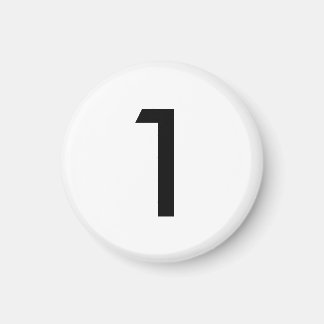 Ge mig en 1 (vit) magnet