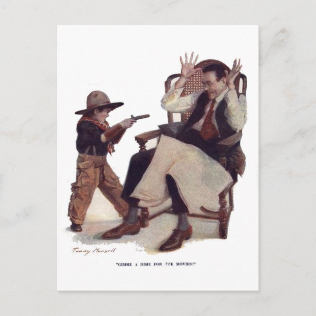 Ge mig en Dime till filmerna! Vykort (Framsida)