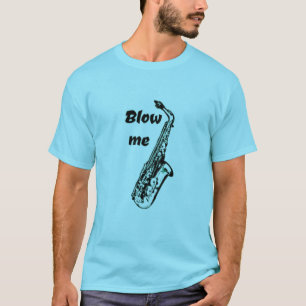 Ge mig en rolig saxofon till skjortmusiker humor t shirt