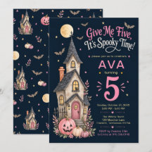 Ge mig fem spöklik Halloween 5-årsfest