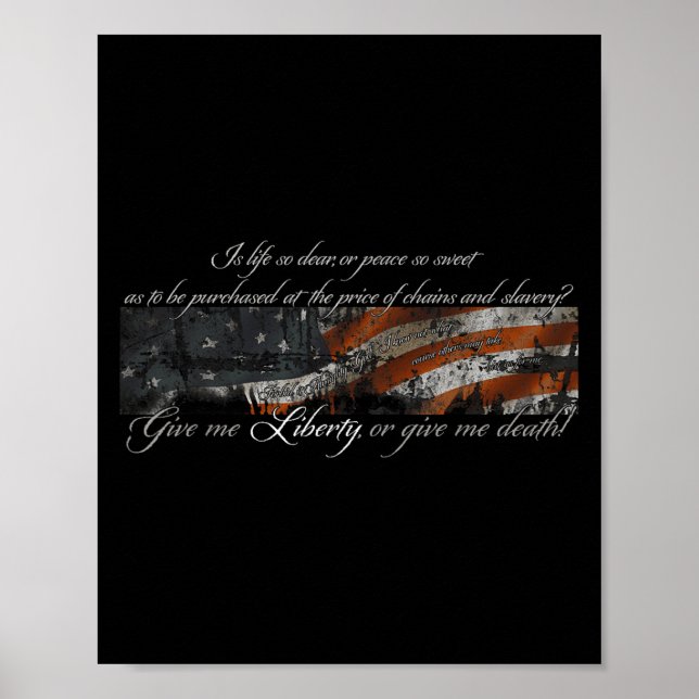 Ge Mig Frihet Eller Ge Mig Döden Patrick Henry Ful Poster (Framsidan)