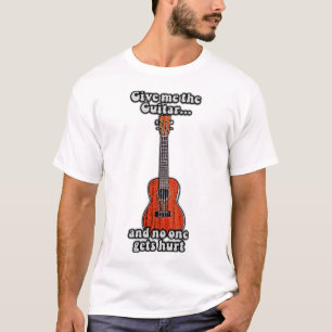 Ge mig gitarren och ingen kommer bli skadad. färgg t shirt