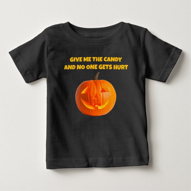 Ge mig godis baby t-shirt (Framsida)