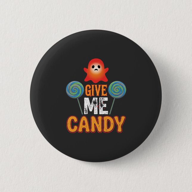 Ge Mig Godis Halloween Ghost_1 Knapp (Framsida)