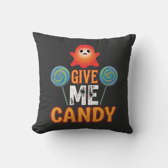 Ge Mig Godis Halloween Ghost_1 Kudde (Framsida)