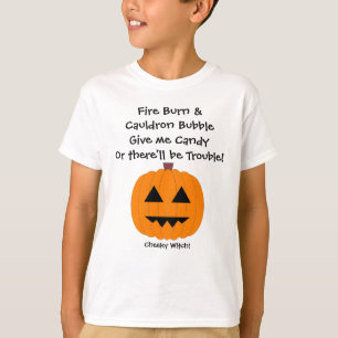 Ge mig godisen - ungar den Halloween T skjortan Tee