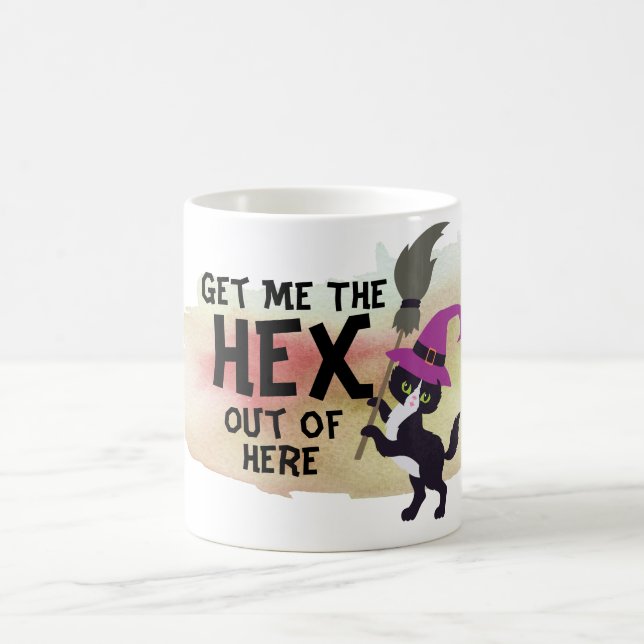 Ge mig Hex Mugg - Witchy Halloween Humor-kaffe (Center)