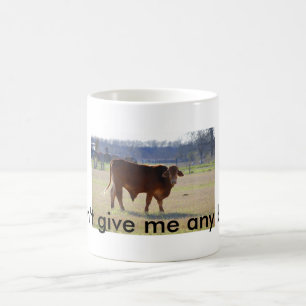 Ge mig ingen tjur! mugg! kaffemugg