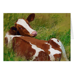 Ge mig inte Cow. Hälsningskort