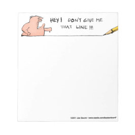 Ge mig inte den där anteckningsblock