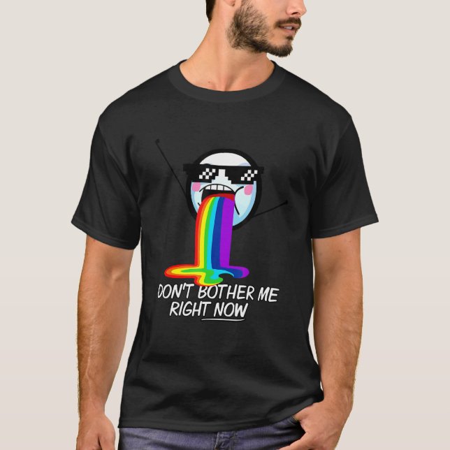Ge mig inte Höger nu Coola Sarcastic Meme Fac T Shirt (Framsida)
