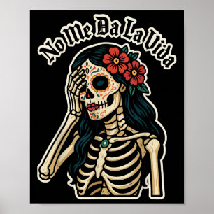 Ge mig inte liv socker skalle humor citat rolig G Poster
