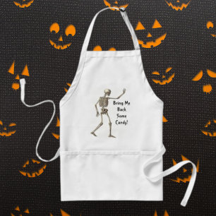 Ge mig lite Candy Skeleton Halloween Apron Förkläde