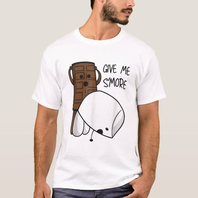 Ge mig mer choklad Roligt T Shirt (Framsida)