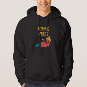 Ge mig pommes frites franska pommes frites pommes hoodie