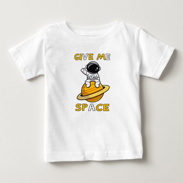 GE MIG RYMD Söt Astronaut Rymdälskare T-shirt (Framsida)