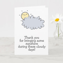 Ge mig solsken - Cancer Caregiver Tack Kort