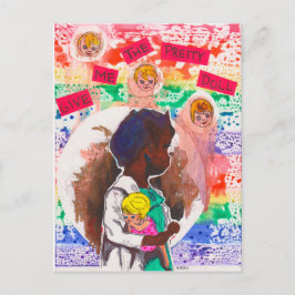 Ge mig Söt Doll Postcard Vykort